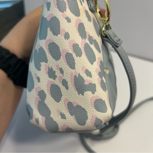 Luv Betsey - Betsey Johnson Blue, White & Pink heart Accent Crossbody Bag - Picture 6 of 9